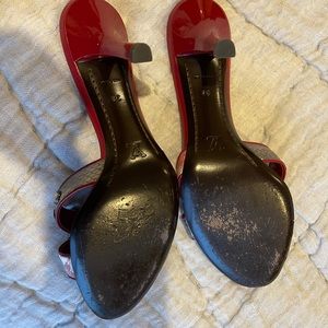 Louis Vuitton Red Cherry Blossom Slides Sandals